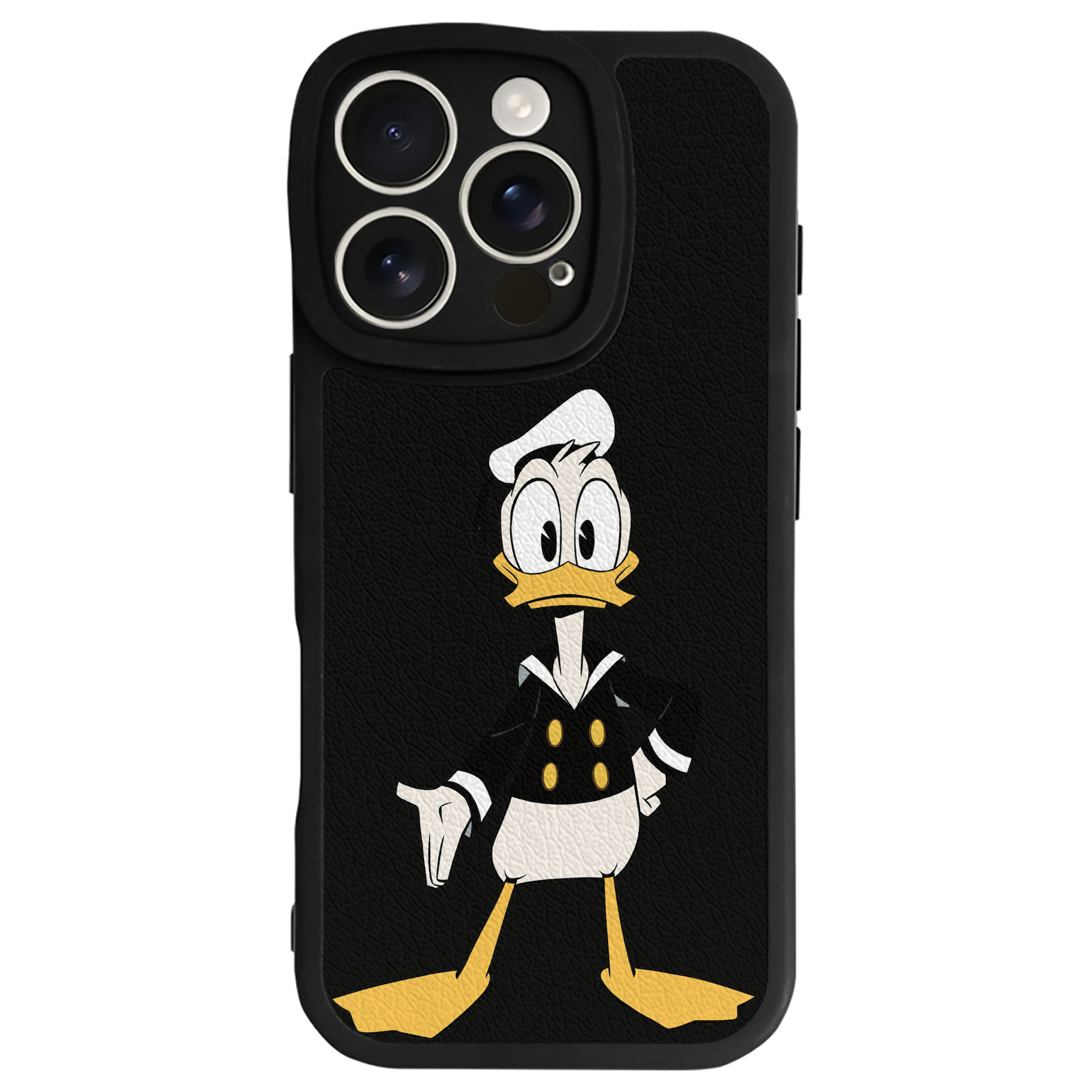（画像用） ミッキーマウス Mickey Mouse 【iPhone 16シリーズ対応】シリコンスマホケース（レザー調） 材質：シリコン